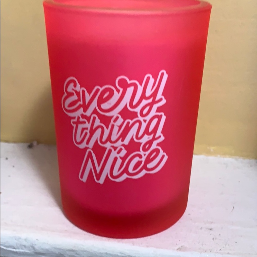 Pink candle